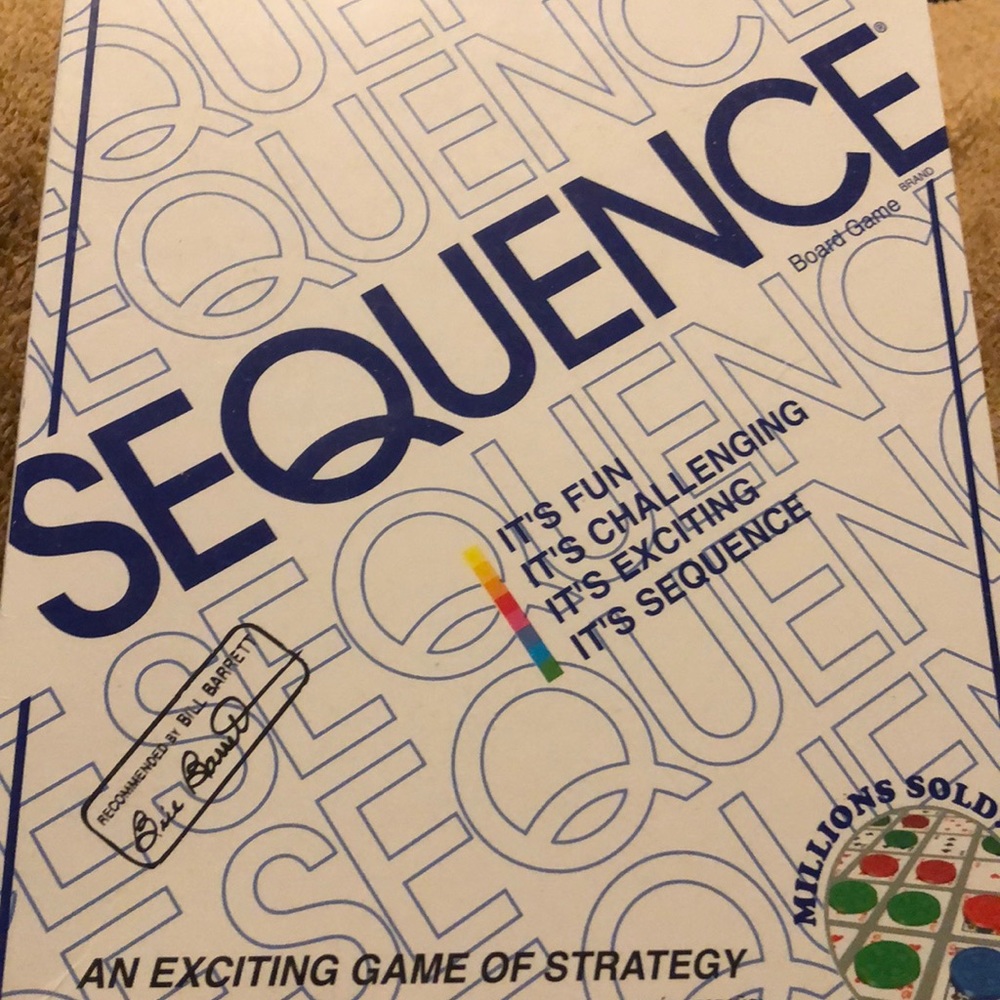 Sequence card game (brand new)